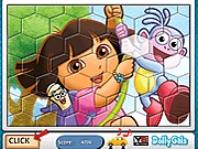 Puzzle fun Dora with boots lnyos jtkok